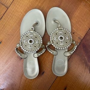 Jack Rogers Gold Georgica Sandala